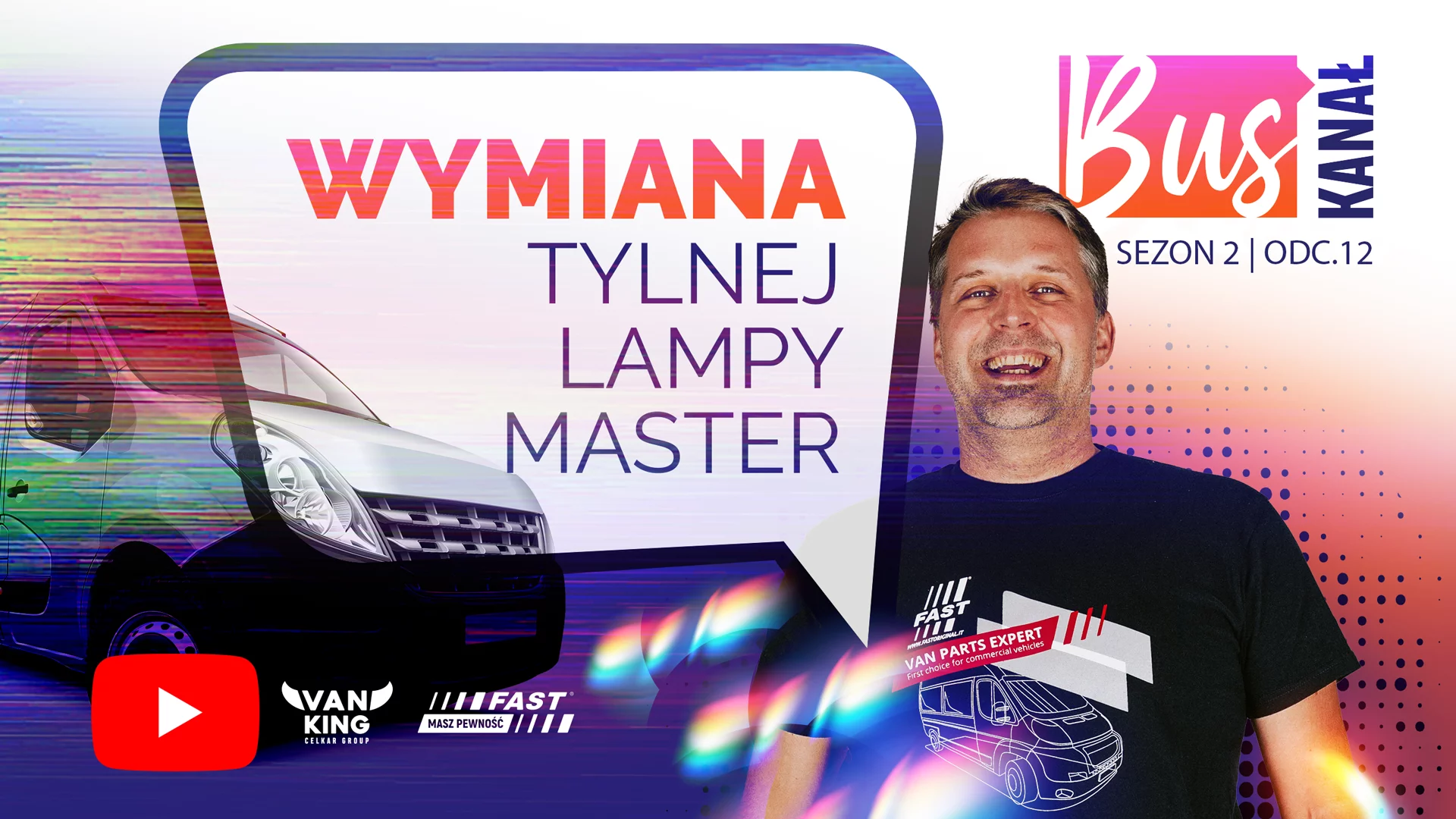 Bus Kanał - wymiana tylnej lampy w renault master