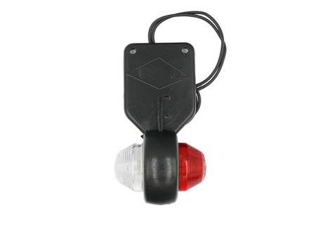 LAMPA OBRYSOWA LEWA BIA/CZER LED FIAT DUCATO 06-/14- TRUCK  OKRĄGŁA