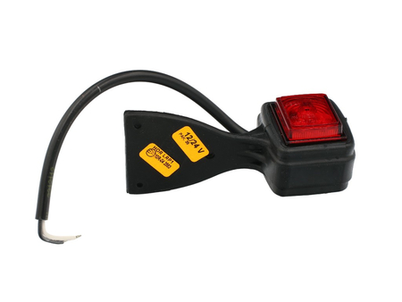 FT87363 LAMPA OBRYSOWA LEWA LED FIAT DUCATO 06- 14- BIAŁO-CZERWONA TRUCK  KWADRAT