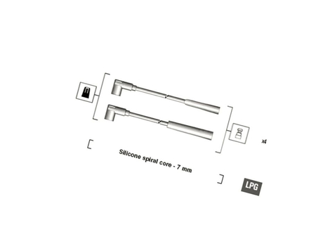 MM MSK582 PRZEWODY ZAPŁON FIAT DOBLO 00- 1.2