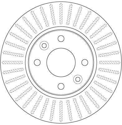 TRW DF6186 TARCZA HAMULCOWA PRZÓD L/P RENAULT KANGOO 08-