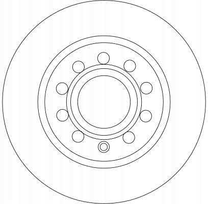 TRW DF4276 TARCZA HAMULCOWA TYŁ L/P VW CADDY
