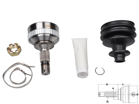FT25088K PRZEGUB ZEWNĘTRZNY HOMOKIN CITROEN BERLINGO 96> 1.6 HDI [ ]ABS
