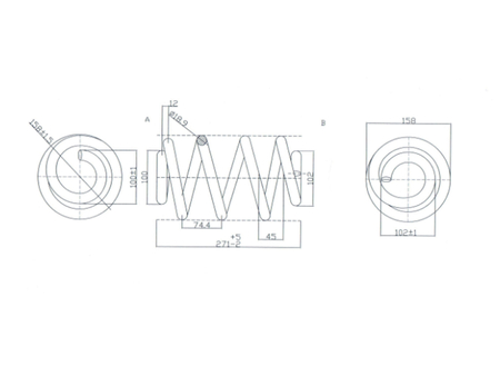 FT12282 SPRĘŻYNA ZAWIESZENIA RENAULT MASTER 98> PRZÓD