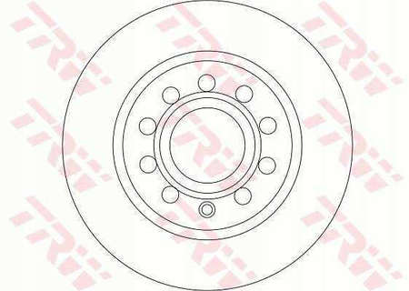 TRW DF4276 TARCZA HAMULCOWA TYŁ L/P VW CADDY