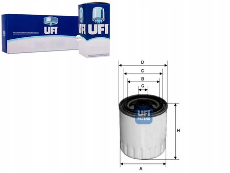 UFI 24.321.00 FILTR PALIWA MERCEDES SPRINTER 95- 901-905 2.3 D 2.9 D