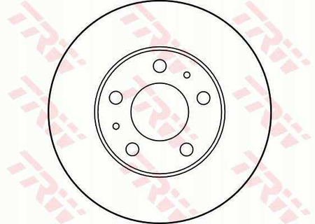 TRW DF2722 TARCZA HAMULCA PRZÓD L/P FIAT DUCATO 06-