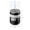 UFI 23.256.00 FILTR OL NISSAN CABSTAR TL 28.10 04>