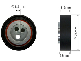 FT44587 ROLKA NAPINACZA PASKA MICRO-V IVECO DAILY 00- 2.3JTD