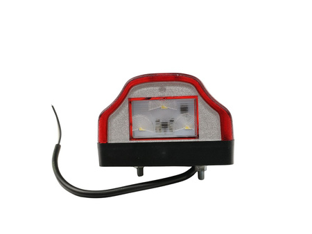 LAMPA TABLICY REJESTRACYJNEJ LED FIAT DUCATO 06-/14-TRUCK CZERWONA Z POSTOJÓWKĄ