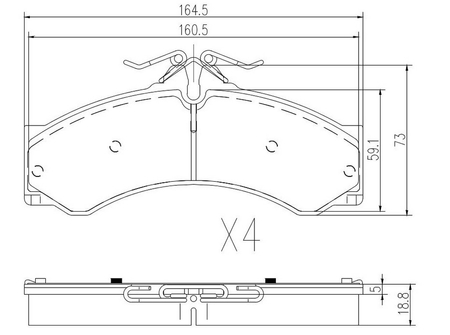 FT29015 KLOCKI HAM MERCEDES SPRINTER 95> PRZÓD