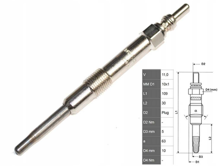 FT82733 ŚWIECA ŻAROWA FIAT BRAVO 07-
