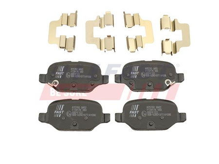 FT29176 KLOCKI HAM FIAT PANDA 12> TYŁ BEZ CZUJNIKA