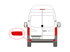 FT87204 ODBLASK LEWY TYŁ MERCEDES SPRINTER 06- 906