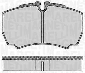 MM PF0434 KLOCKI HAMULCOWE TYŁ IVECO DAILY 06> 3.0 JTD
