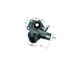 MHL TI 63 85D TERMOSTAT FIAT STRADA 1.5  [  C.430.85  ]