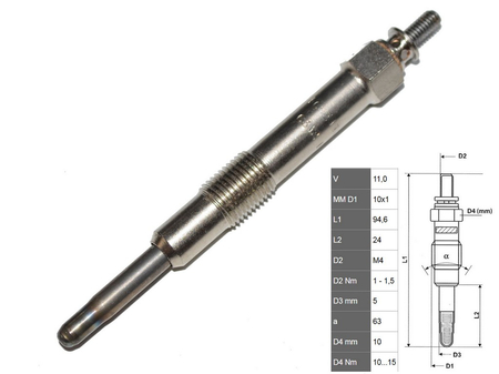 FT82730 ŚWIECA ŻAROWA ALFA 147 /156 00> 1.9 JTD