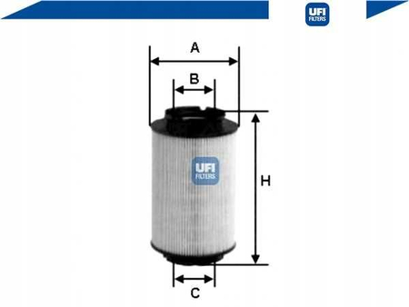 UFI 26.014.00 FILTR PALIWA AUDI A3 2.0TDI
