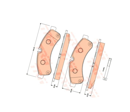 TRW GDB1780 KLOCKI HAMULCOWE TYŁ TRW IVECO DAILY 06-