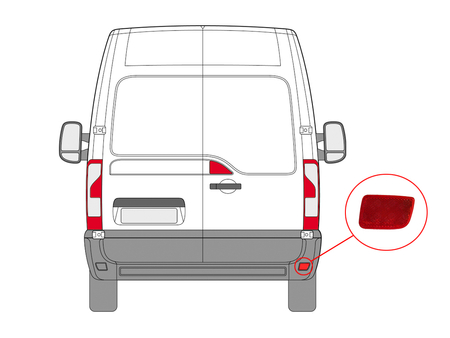 FT87203 ODBLASK RENAULT PRAWY TYŁ MASTER 10-