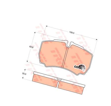 TRW GDB1535 KLOCKI HAMULCOWE TYŁ IVECO DAILY 06-