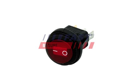 FT11602 AKCESORIA - WYŁĄCZNIK HERMET. PODŚWIET. RED OKRAGŁY 12/24V LED
