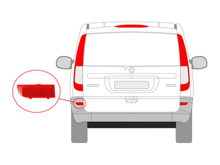 ODBLASK LEWY TYŁ MERCEDES VITO 03- W639