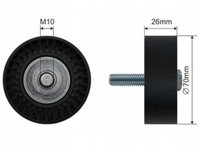 FT44530 NAPINACZ ROLKA PASKA MICRO-V FIAT DUCATO 06-/14-