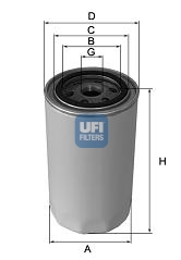 UFI 23.164.00 FILTR OLEJU VW GOLF 1.9SDI 95>