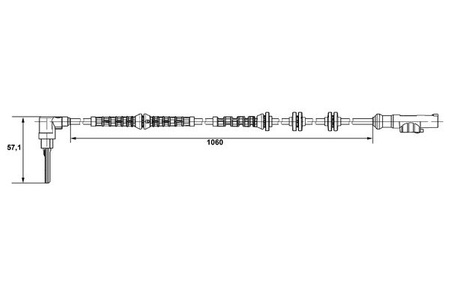 CZUJNIK ABS FIAT DUCATO 06>/ 14> PRZÓD L/P