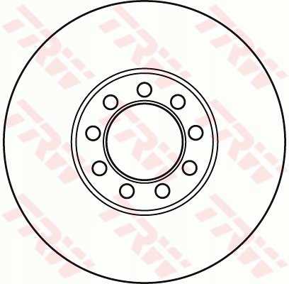 TRW DF4994S TARCZA HAMULOWA PRZÓD L/P IVECO DAILY 06-