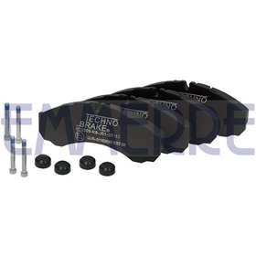 EM 960909E3 KLOCKI HAMULCOWE PRZÓD/TYŁ IVECO DAILY 90- BEZ CZUJNIKA