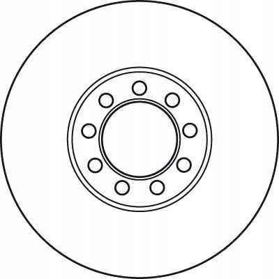 TRW DF4994S TARCZA HAMULOWA PRZÓD L/P IVECO DAILY 06-