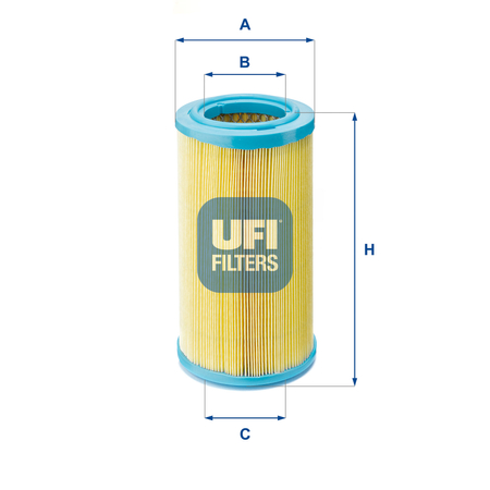UFI 27.403.00 FILTR POWIETRZA CITROEN BERLINGO 96> 1.8D/1.9D