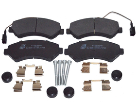 FT29158HD KLOCKI HAM FIAT DUCATO 06> PRZÓD 2-CZUJNIKI 17Q HEAVY 11>